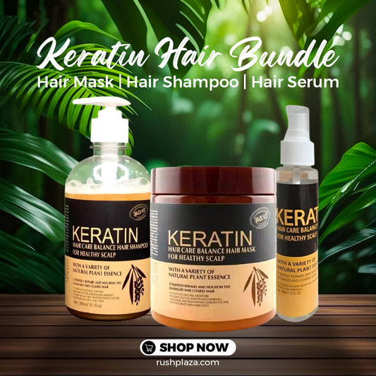 New deal Keratin Hair bundle | Hair Mask | Hair Shampoo | Hair Serum